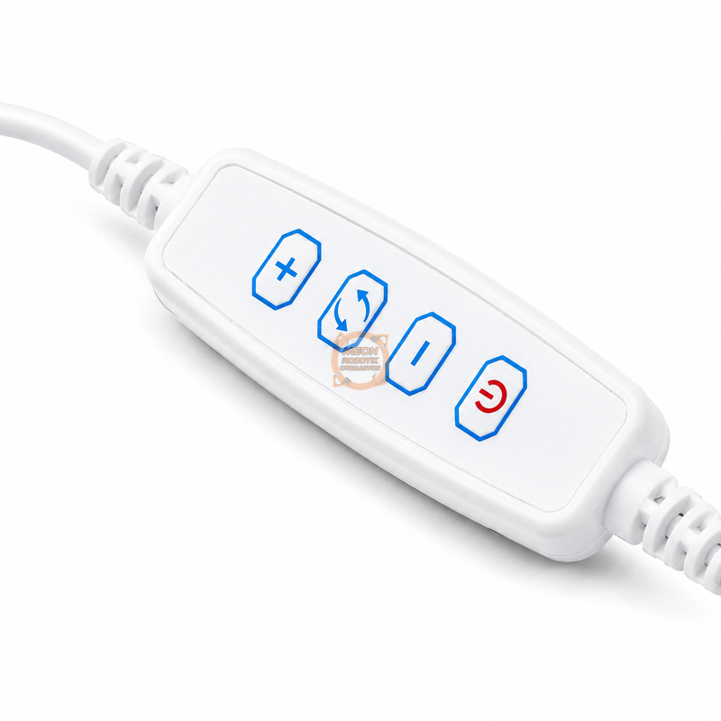 USB Dimmer Arapuar Kablosu 2 Metre Beyaz – Parlaklık Ayarlı