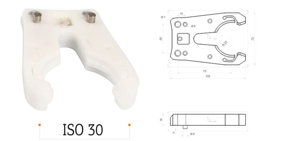 İso30 Takım Tutucu Çatal
