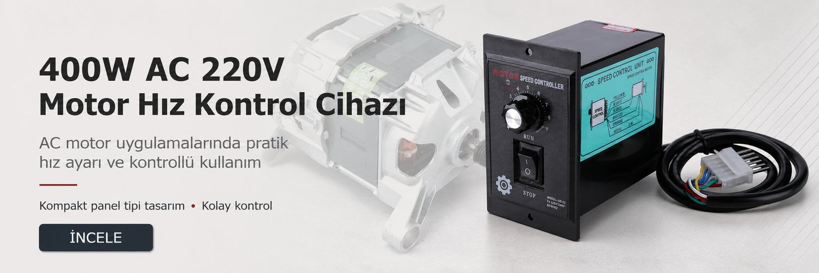400W AC 220V Motor Hız Kontrol Cihazı